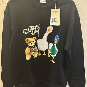 Burberry Boys Teddy and and Friends Sweatshirt in Black